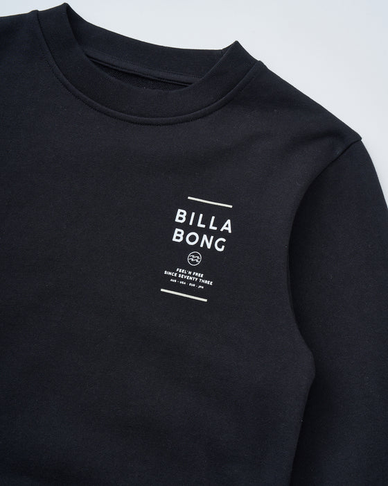 BILLABONG キッズ SUN BLOCK トレーナー 【2025年秋冬モデル】 BLK / 160