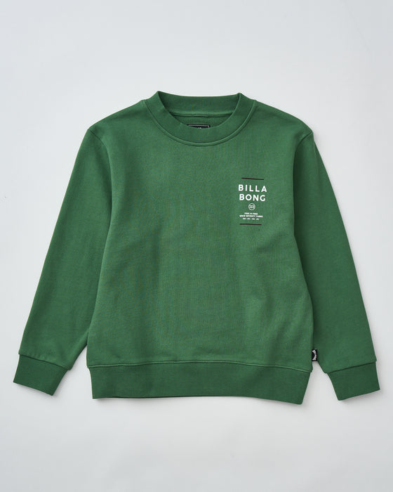 BILLABONG キッズ SUN BLOCK トレーナー 【2025年秋冬モデル】 GRN / 160