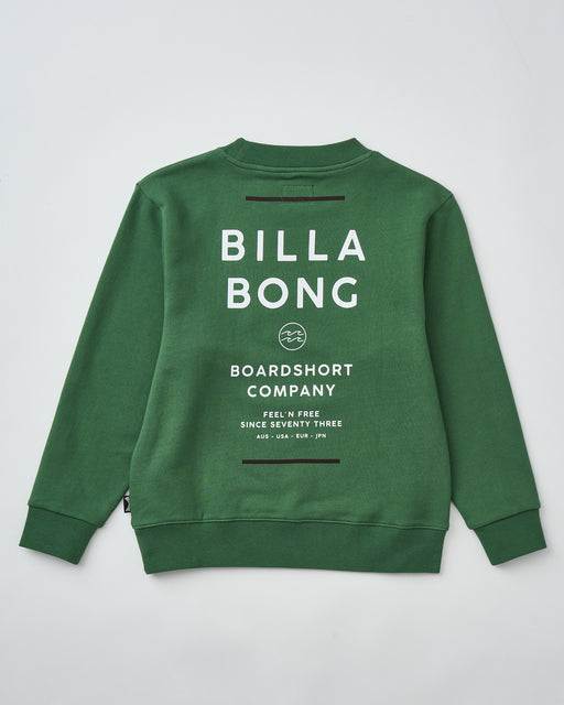 BILLABONG キッズ SUN BLOCK トレーナー 【2025年秋冬モデル】 GRN / 160