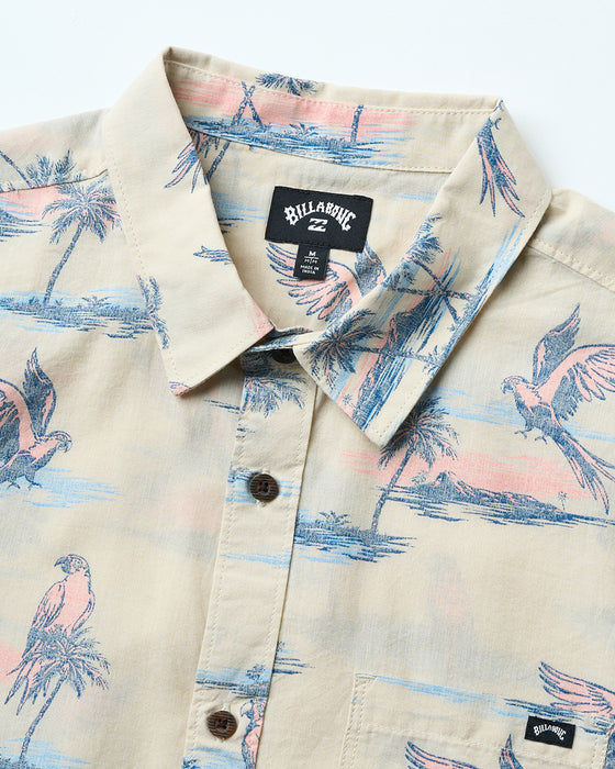 BILLABONG メンズ SUNDAYS SS 半袖シャツ 【2025年夏モデル】 CHI / XL