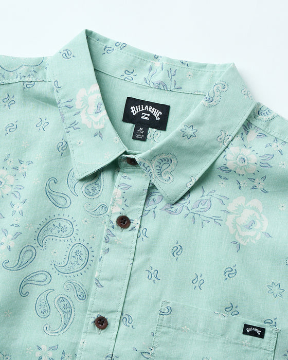 BILLABONG メンズ SUNDAYS SS 半袖シャツ 【2025年夏モデル】 MGN / XL