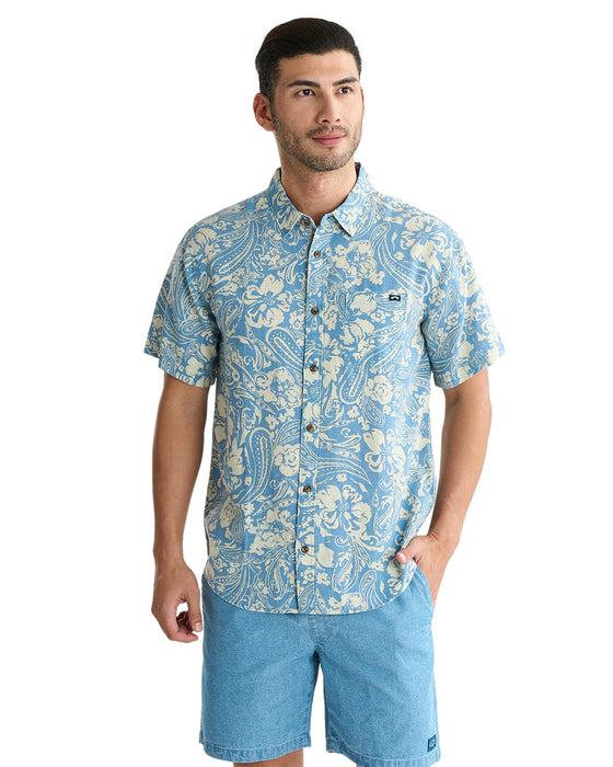 BILLABONG メンズ CORDOBA SS 半袖シャツ 【2025年夏モデル】 CNA / XL