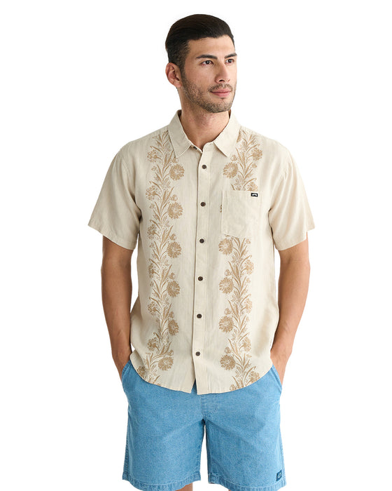 BILLABONG メンズ CORDOBA SS 半袖シャツ 【2025年夏モデル】 STN / XL