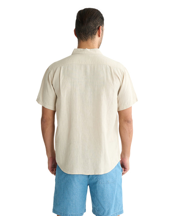 BILLABONG メンズ CORDOBA SS 半袖シャツ 【2025年夏モデル】 STN / XL