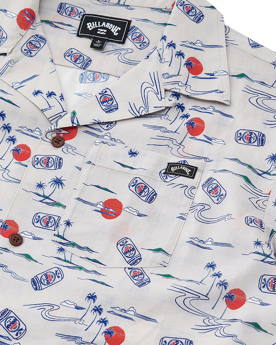 BILLABONG メンズ 【ORION BEER x BILLABONG COLLECTION】 ORION SHIRTS 【2025年夏モデル】