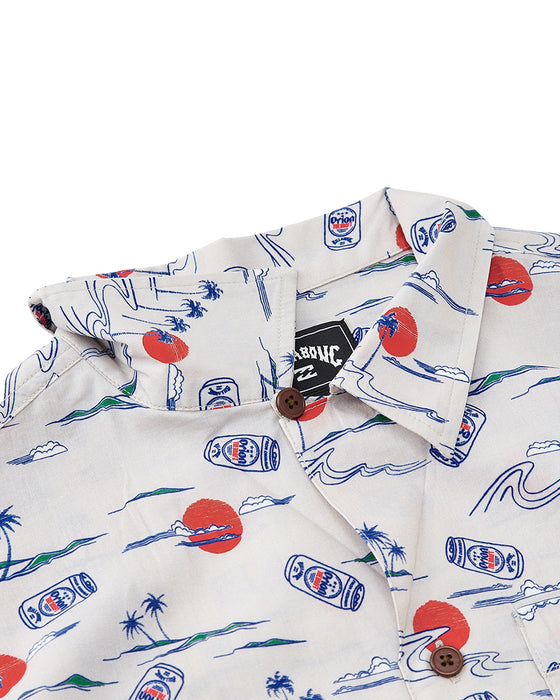 BILLABONG メンズ 【ORION BEER x BILLABONG COLLECTION】 ORION SHIRTS 【2025年夏モデル】