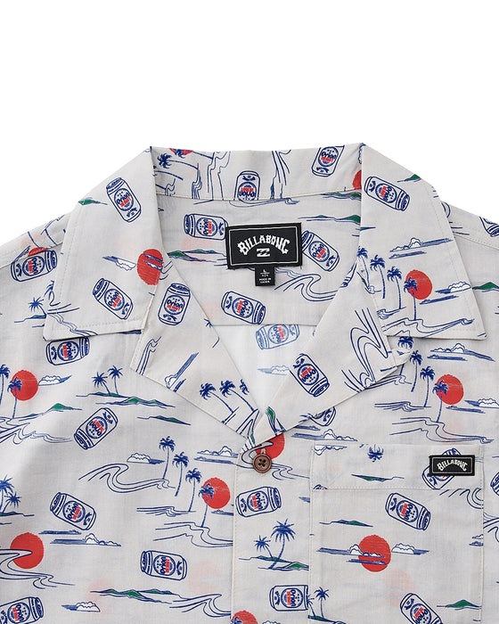 BILLABONG メンズ 【ORION BEER x BILLABONG COLLECTION】 ORION SHIRTS 【2025年夏モデル】