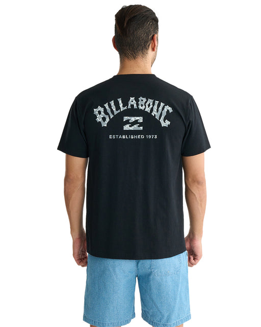 BILLABONG メンズ ARCH FILL Tシャツ 【2025年夏モデル】 BLK / XL