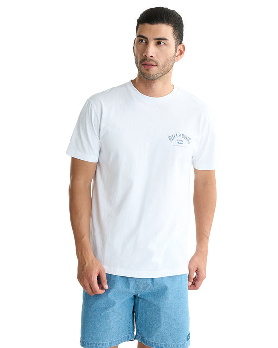BILLABONG メンズ ARCH FILL Tシャツ 【2025年夏モデル】 WHT / XL