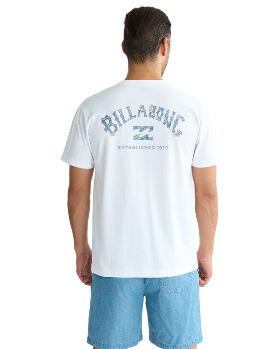 BILLABONG メンズ ARCH FILL Tシャツ 【2025年夏モデル】 WHT / XL