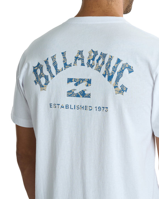 BILLABONG メンズ ARCH FILL Tシャツ 【2025年夏モデル】 WHT / XL