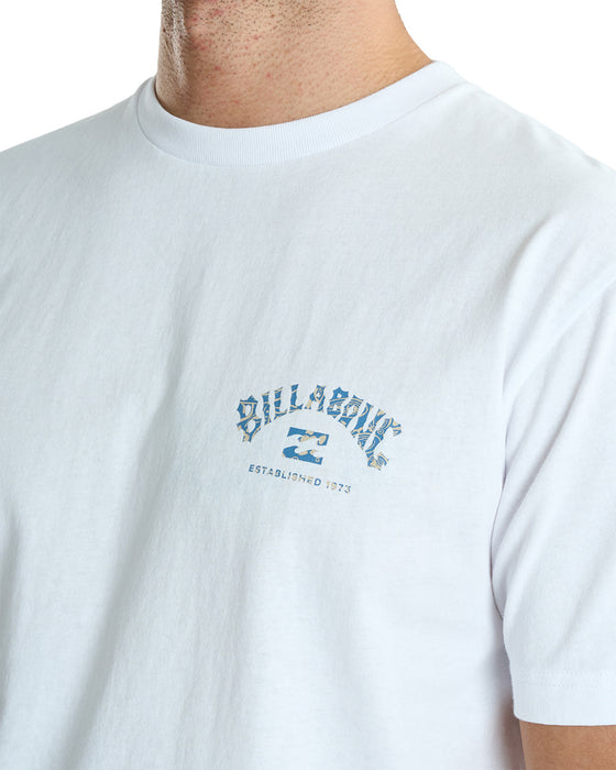 BILLABONG メンズ ARCH FILL Tシャツ 【2025年夏モデル】 WHT / XL