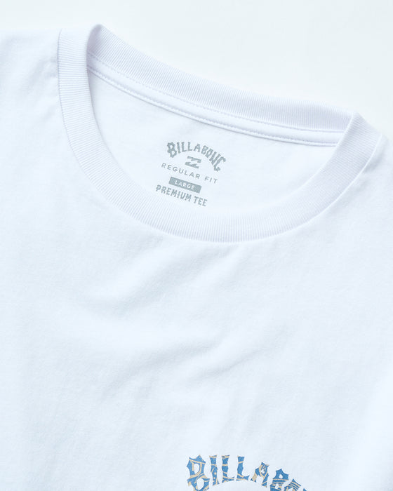 BILLABONG メンズ ARCH FILL Tシャツ 【2025年夏モデル】 WHT / XL
