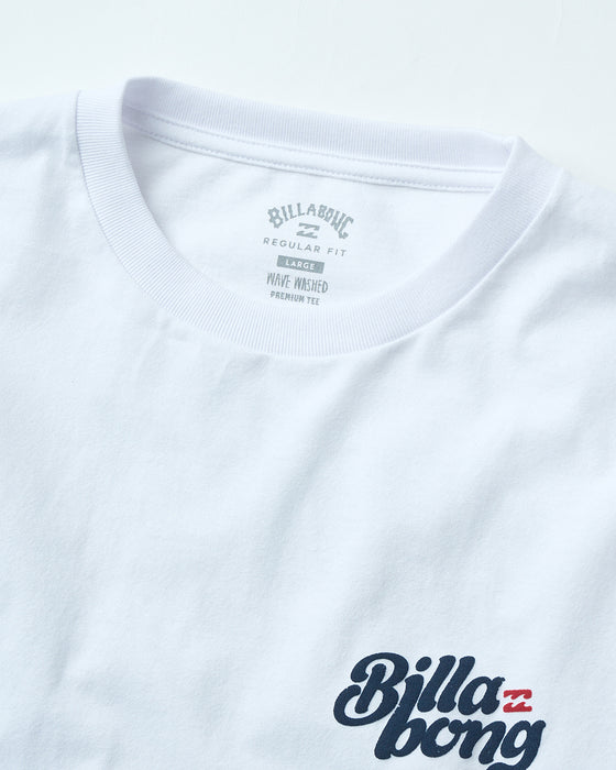 BILLABONG メンズ GROOVY Tシャツ 【2025年夏モデル】 WHT / XL