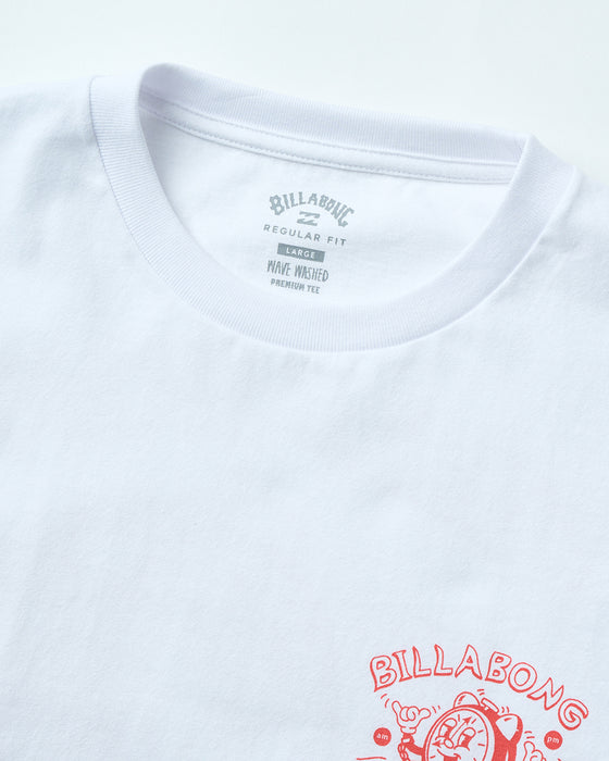 BILLABONG メンズ TIME Tシャツ 【2025年夏モデル】 WHT / XL
