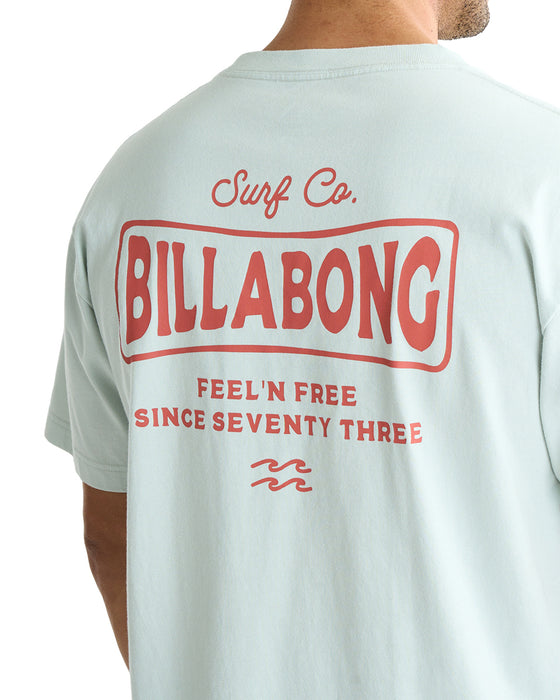BILLABONG メンズ BEACH SIGN Tシャツ 【2025年夏モデル】 ASH / XL