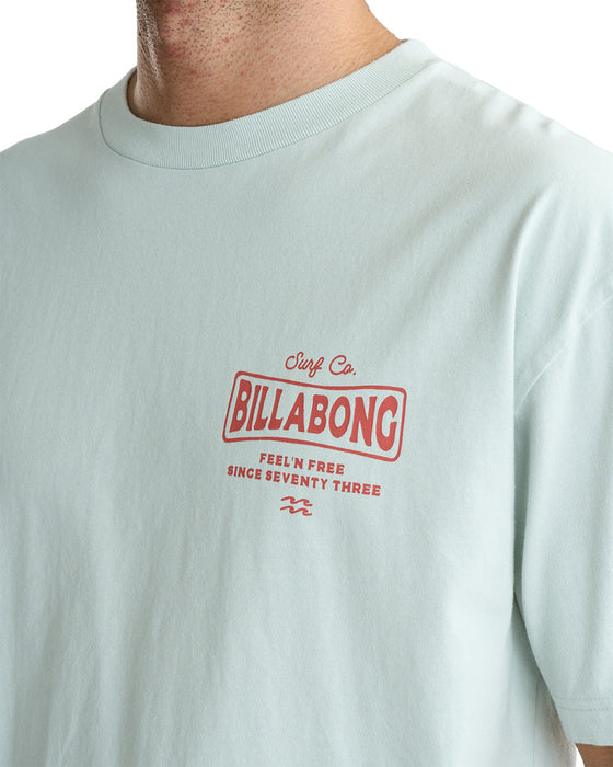 BILLABONG メンズ BEACH SIGN Tシャツ 【2025年夏モデル】 ASH / XL