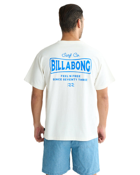 BILLABONG メンズ BEACH SIGN Tシャツ 【2025年夏モデル】 CRM / XL