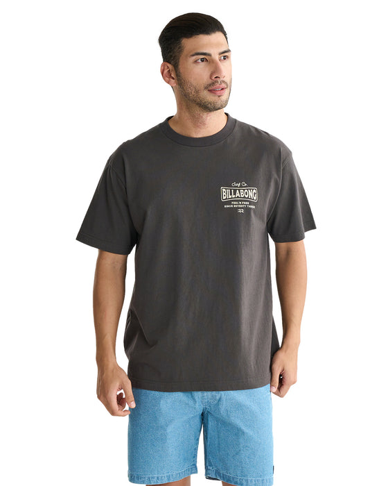 BILLABONG メンズ BEACH SIGN Tシャツ 【2025年夏モデル】 WAA / XL