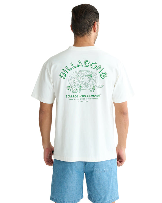BILLABONG メンズ NACHO BATH Tシャツ 【2025年夏モデル】 CRM / XL