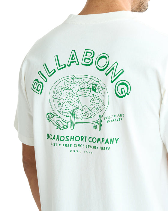 BILLABONG メンズ NACHO BATH Tシャツ 【2025年夏モデル】 CRM / XL