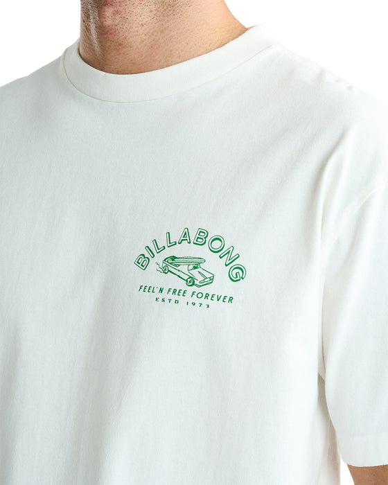 BILLABONG メンズ NACHO BATH Tシャツ 【2025年夏モデル】 CRM / XL