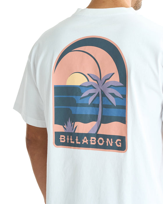 BILLABONG メンズ SOL Tシャツ 【2025年夏モデル】 WHT / XL