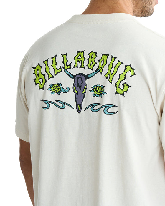 BILLABONG メンズ 【OCCY】 RAGING BULL Tシャツ 【2025年夏モデル】 CRM / XL