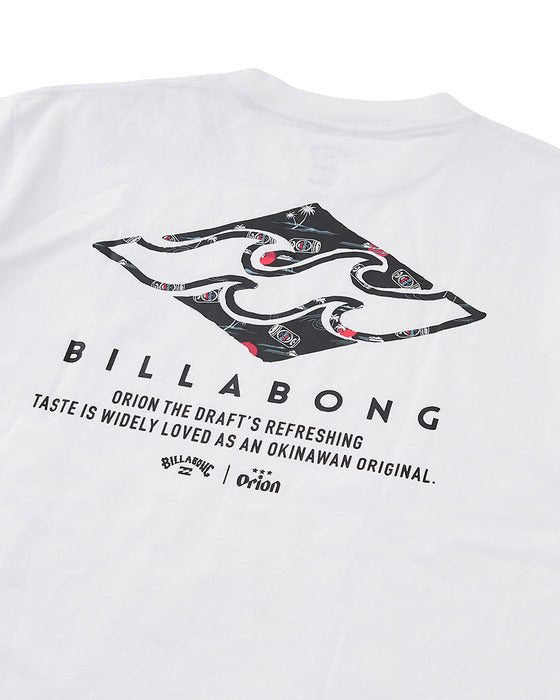BILLABONG メンズ 【ORION BEER x BILLABONG COLLECTION】 DIAMOND WAVE Tシャツ 【OVER FIT】【2025年夏モデル】