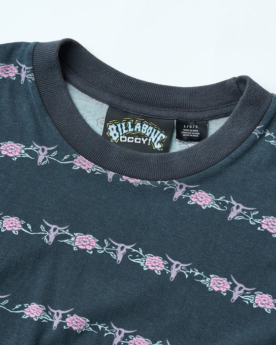 BILLABONG メンズ 【OCCY】 RAGING BULL STRIPE SS Tシャツ 【2025年夏モデル】 WAA / L