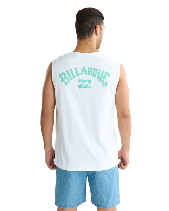 BILLABONG メンズ ARCH PUFF タンクトップ 【2025年夏モデル】 WHT / XL