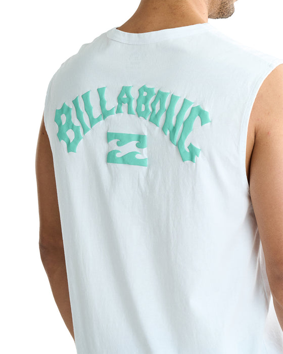 BILLABONG メンズ ARCH PUFF タンクトップ 【2025年夏モデル】 WHT / XL