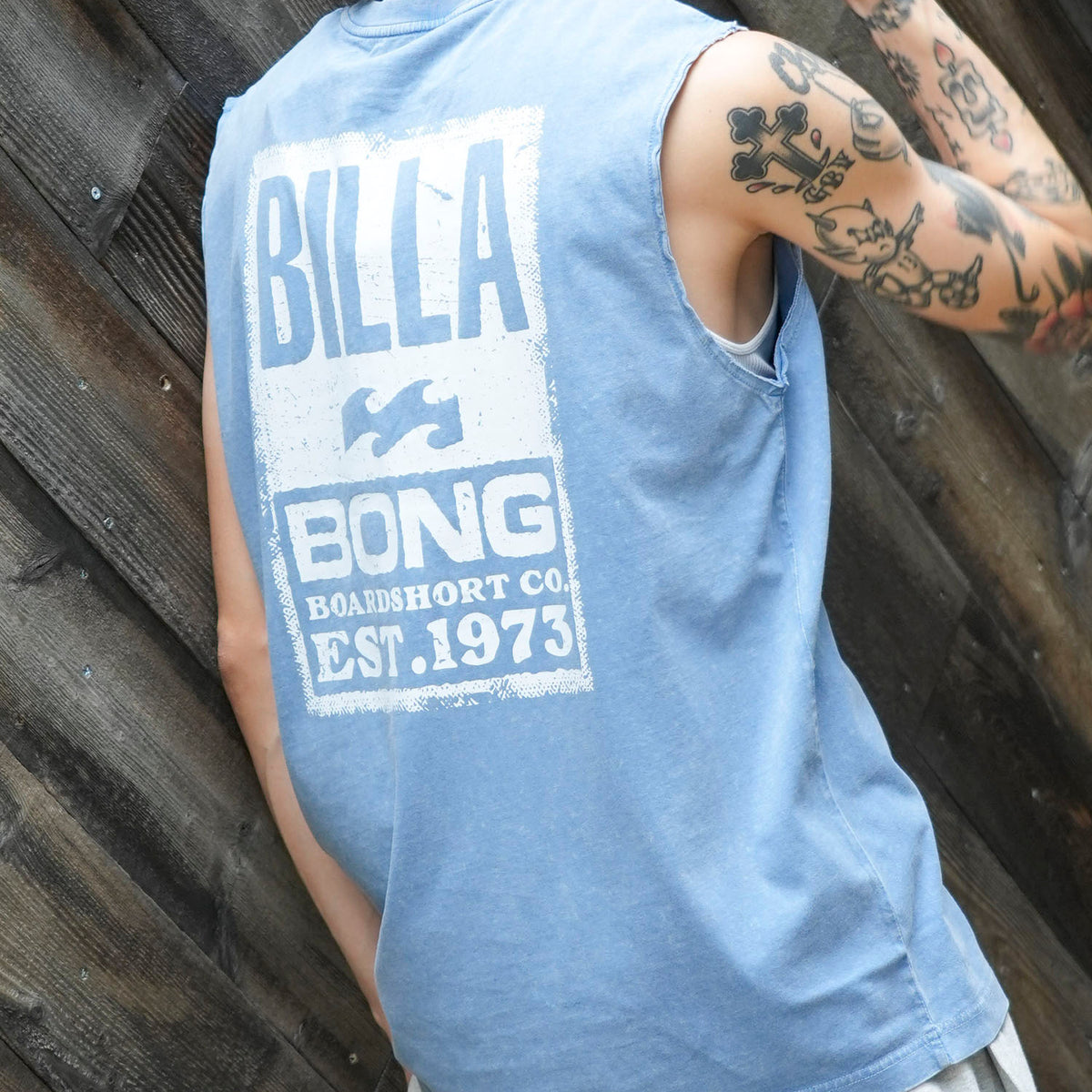【入手困難!!】オーストラリア・ニンビン産タンクトップ【古着】値下げ不可 OUTLET】BILLABONG メンズ ADVISORY TAG タンクトップ【MUSCLE FIT