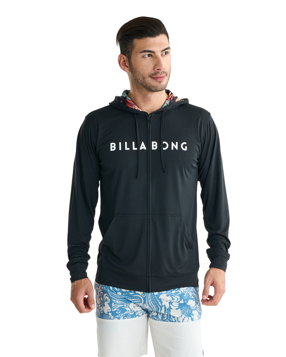OUTLET】BILLABONG メンズ RASH ZIP HOOD ジップラッシュガード