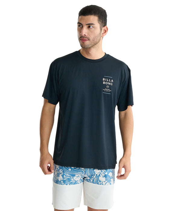 BILLABONG メンズ AIR DRY MESH TEE ラッシュガード 【2025年夏モデル】 BLK / XL