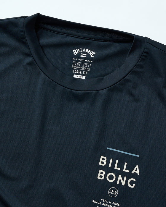 BILLABONG メンズ AIR DRY MESH TEE ラッシュガード 【2025年夏モデル】 BLK / XL