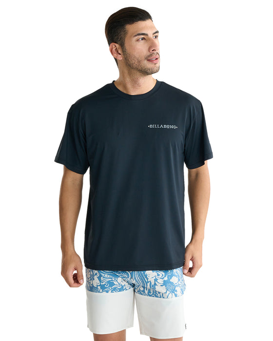 BILLABONG メンズ AIR DRY MESH TEE ラッシュガード 【2025年夏モデル】 BLK / XL