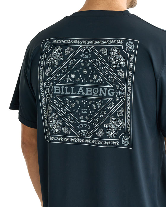 BILLABONG メンズ AIR DRY MESH TEE ラッシュガード 【2025年夏モデル】 BLK / XL