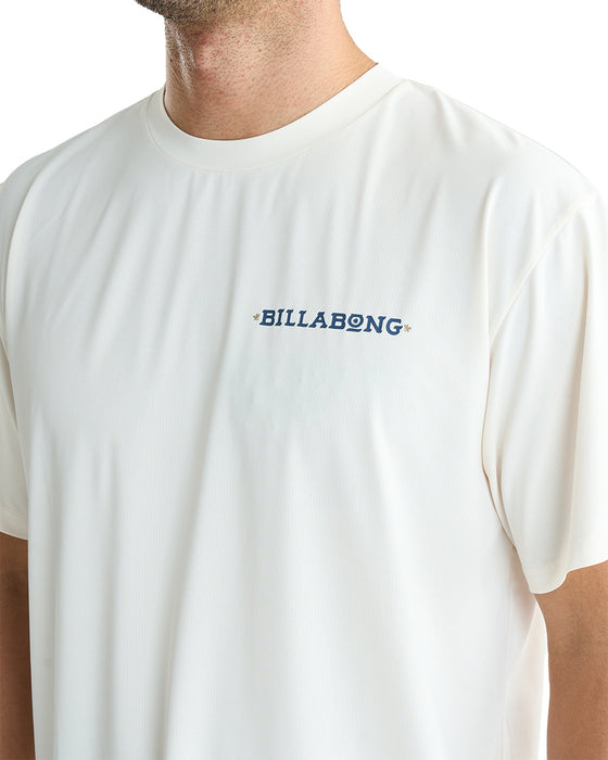 BILLABONG メンズ AIR DRY MESH TEE ラッシュガード 【2025年夏モデル】 CRM / XL