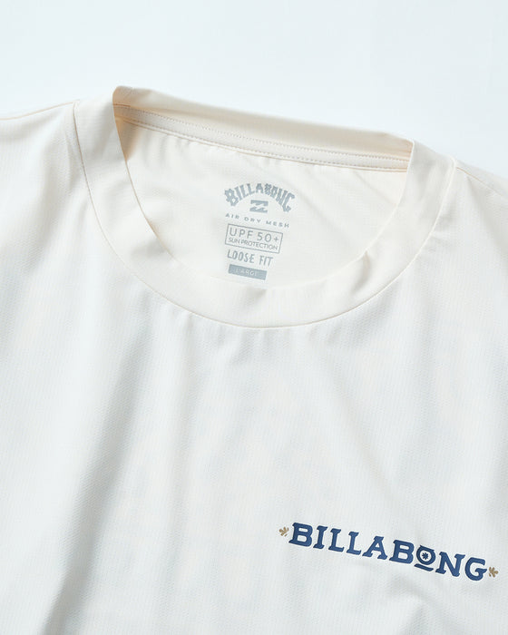 BILLABONG メンズ AIR DRY MESH TEE ラッシュガード 【2025年夏モデル】 CRM / XL