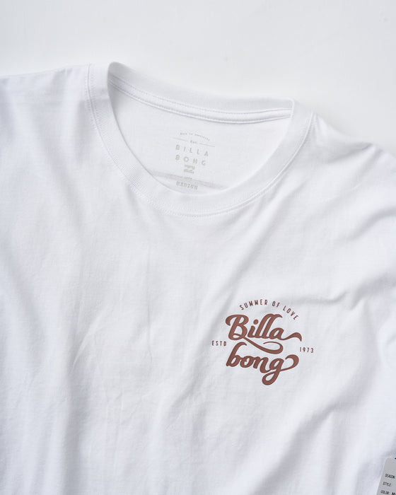 BILLABONG レディース SQUARE LOGO BOY FIT TEE Tシャツ 【2025年夏モデル】 NUT / L
