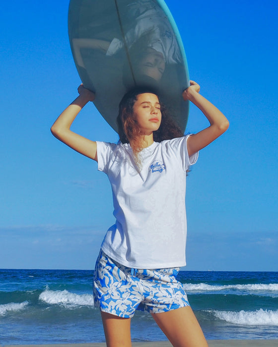 【OUTLET】BILLABONG レディース SQUARE LOGO BOY FIT TEE Tシャツ 【BOY FIT】【2025年夏モデル】