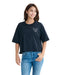 BILLABONG レディース CLEAN LOGO WIDE LOOSE CROPPED TEE Tシャツ 【2025年夏モデル】 BLK / M