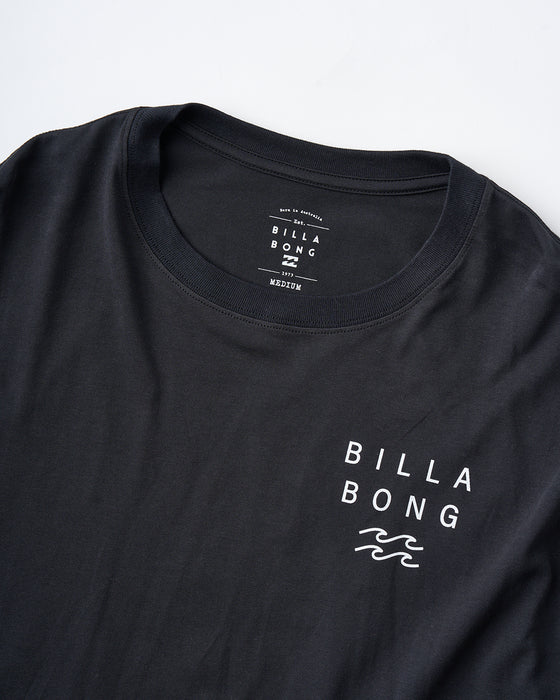 BILLABONG レディース CLEAN LOGO WIDE LOOSE CROPPED TEE Tシャツ 【2025年夏モデル】 BLK / M
