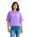 BILLABONG レディース CLEAN LOGO WIDE LOOSE CROPPED TEE Tシャツ 【2025年夏モデル】 PPL / M