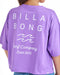 BILLABONG レディース CLEAN LOGO WIDE LOOSE CROPPED TEE Tシャツ 【2025年夏モデル】 PPL / M