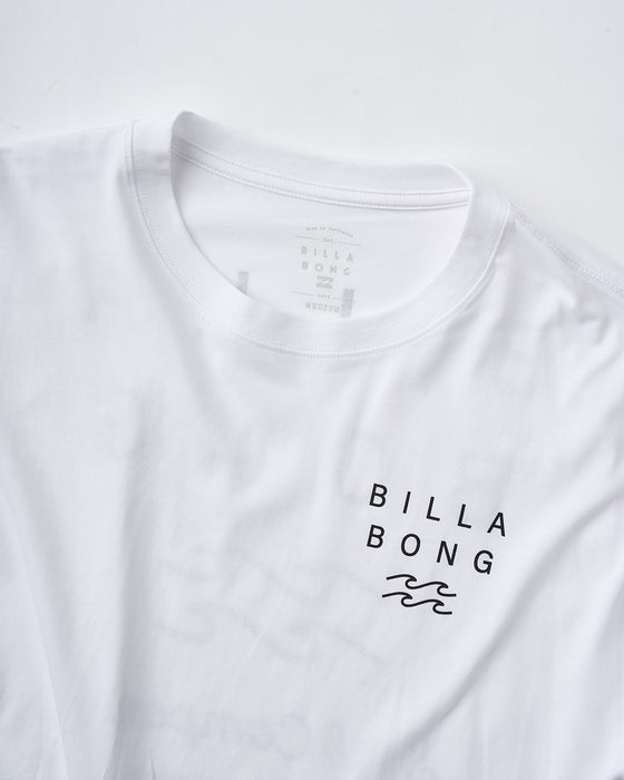 BILLABONG レディース CLEAN LOGO WIDE LOOSE CROPPED TEE Tシャツ 【2025年夏モデル】 WHT / M