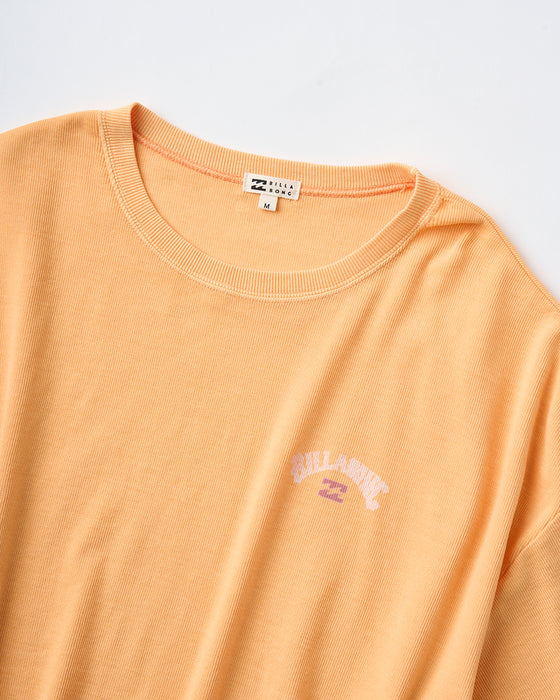 BILLABONG レディース SPRAY ARCH LOOSE CROPPED RIB TEE Tシャツ 【2025年夏モデル】 BMG / M