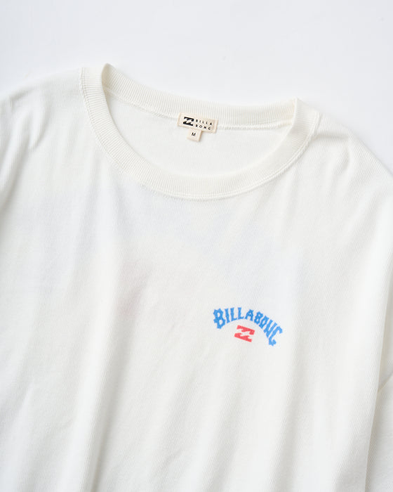 BILLABONG レディース SPRAY ARCH LOOSE CROPPED RIB TEE Tシャツ 【2025年夏モデル】 SCS / M
