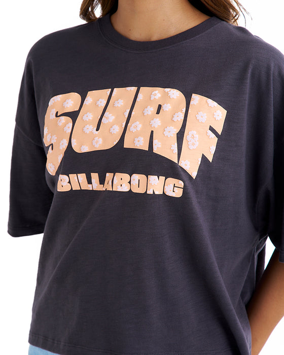 BILLABONG レディース SURF WIDE LOOSE CROPPED TEE Tシャツ 【2025年夏モデル】 OFB / M